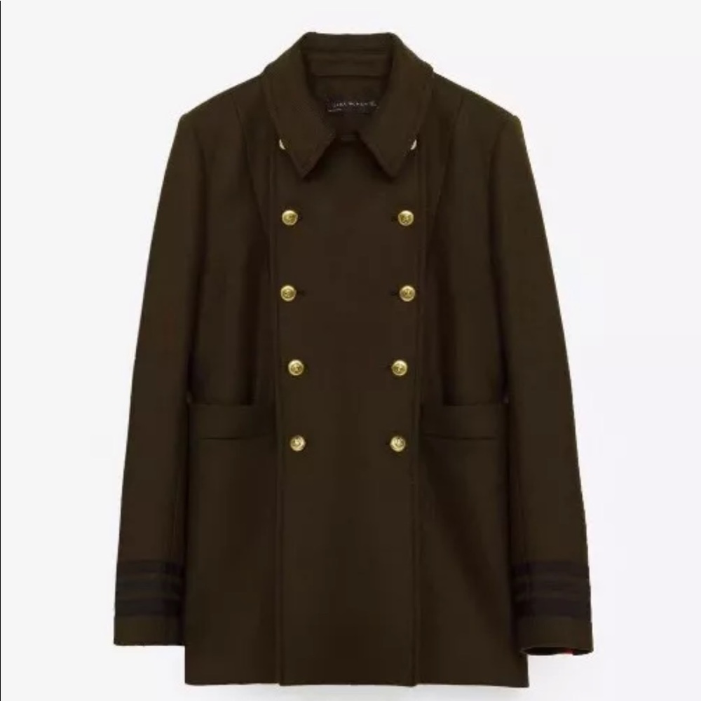 Zara Brown Blazer with Gold Buttons
